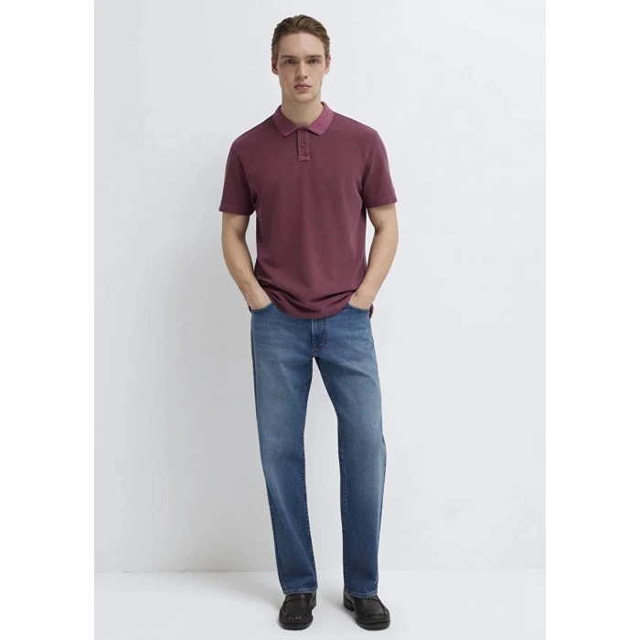 Mavi 0613311 Yakali Erkek Tshirt - Bordo