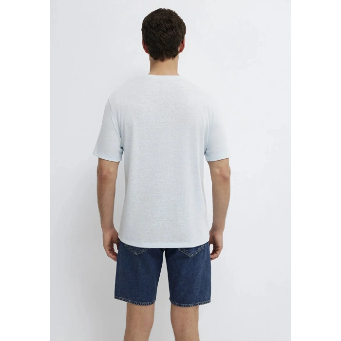 Mavi 0613321 0 Yaka Erkek Tshirt - Mavi