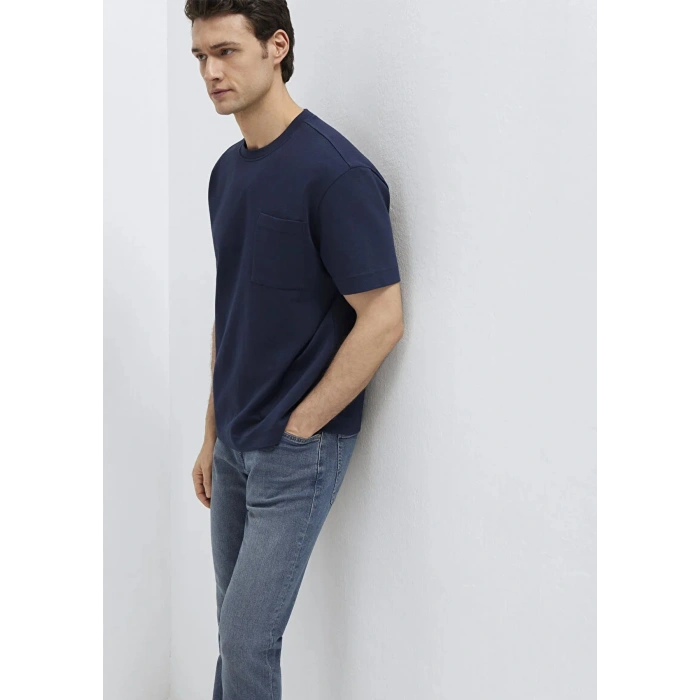 Mavi 0613339 0 Yaka Erkek Tshirt - Lacivert
