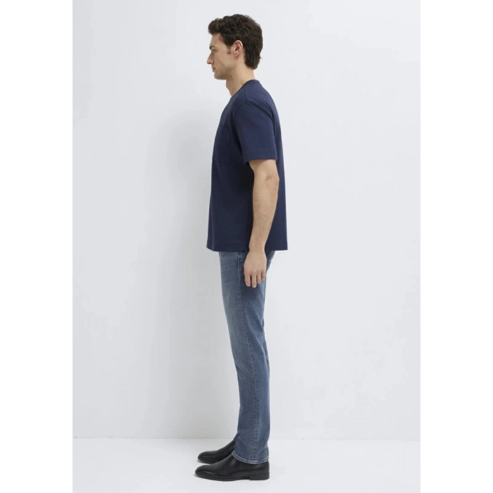 Mavi 0613339 0 Yaka Erkek Tshirt - Lacivert