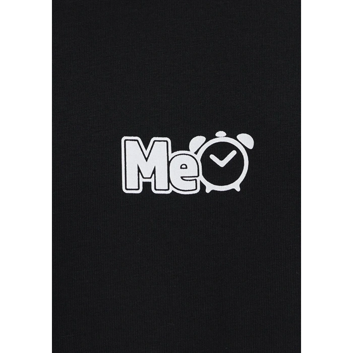 Mavi 0613377 0 Yaka Erkek Tshirt - Siyah