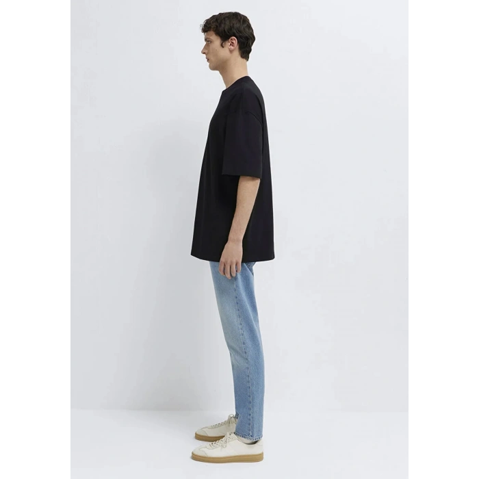 Mavi 0613377 0 Yaka Erkek Tshirt - Siyah