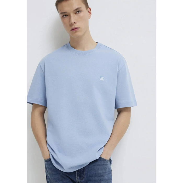 Mavi 0613443 0 Yaka Erkek Tshirt - Mavi