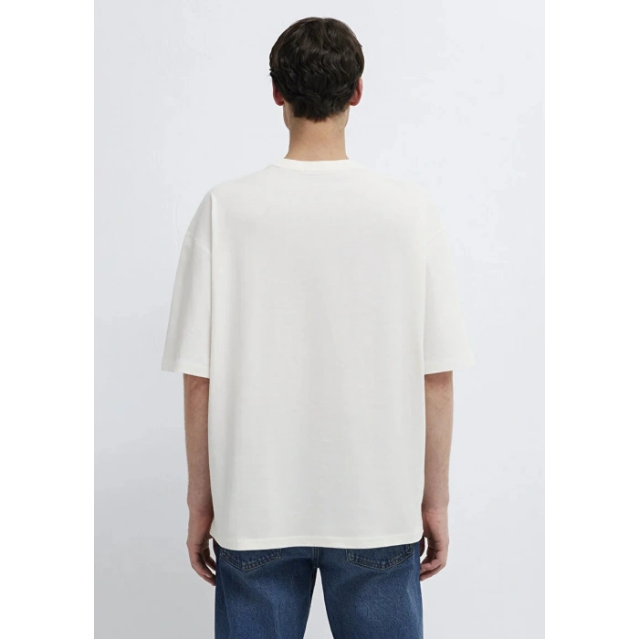 MAVI 0613578 0 YAKA ERKEK TSHIRT - EKRU