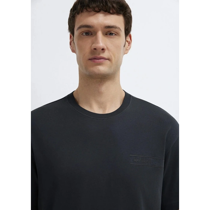 Mavi 0613589 0 Yaka Erkek Tshirt - Lacivert
