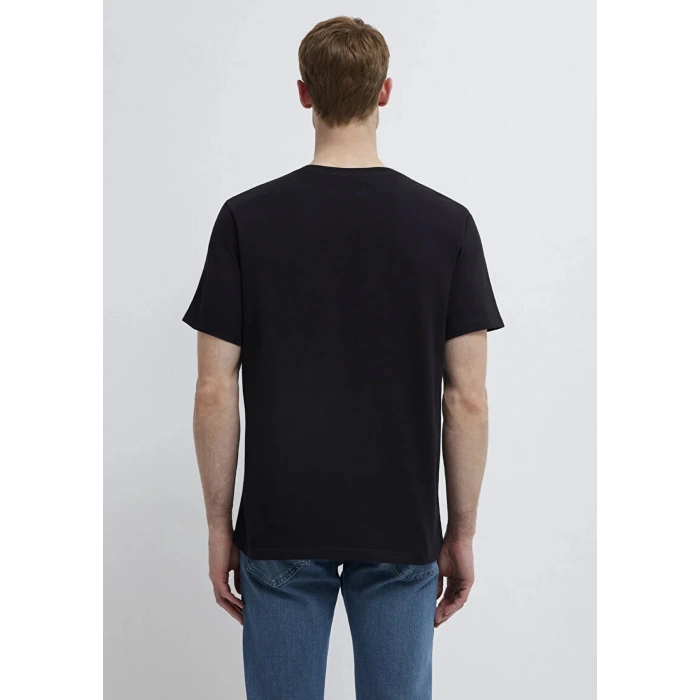 MAVI 0613660 0 YAKA ERKEK TSHIRT - SIYAH