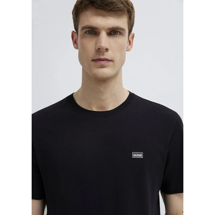 MAVI 0613660 0 YAKA ERKEK TSHIRT - SIYAH