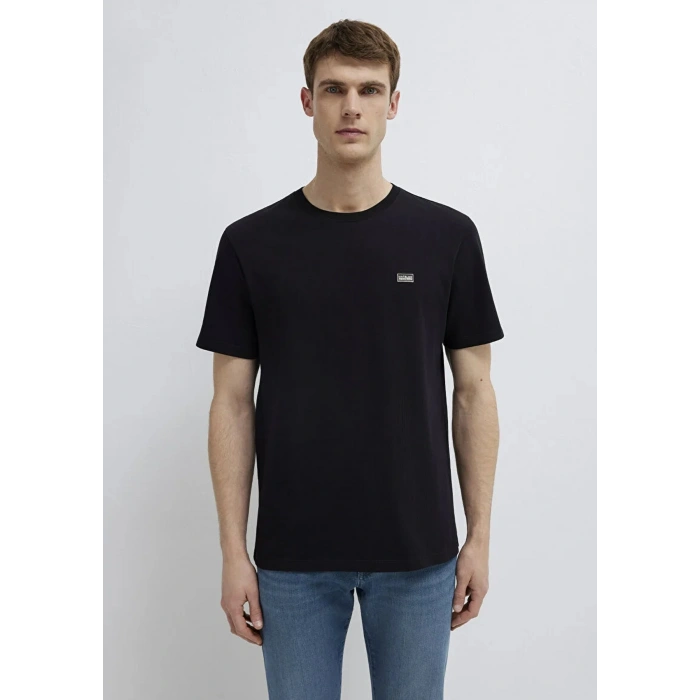 MAVI 0613660 0 YAKA ERKEK TSHIRT - SIYAH