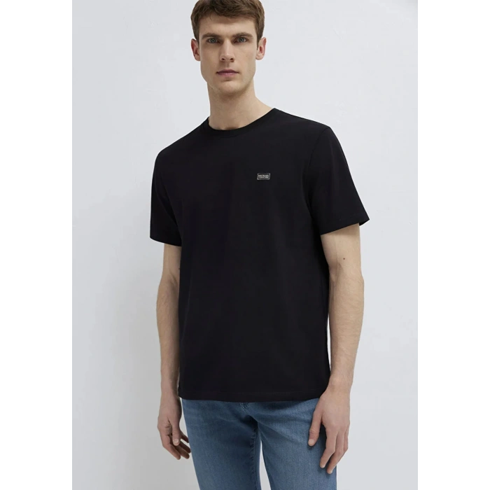 MAVI 0613660 0 YAKA ERKEK TSHIRT - SIYAH