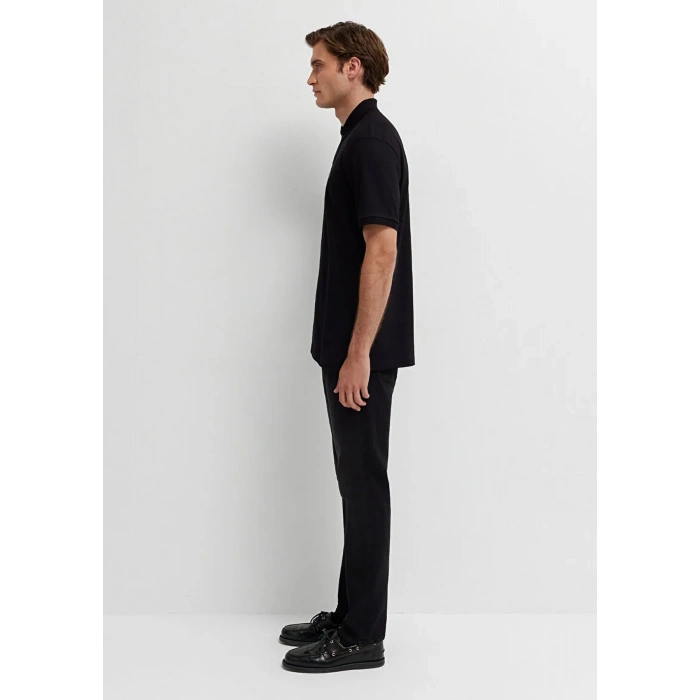 Mavi 0613661 Yakali Erkek Tshirt - Siyah