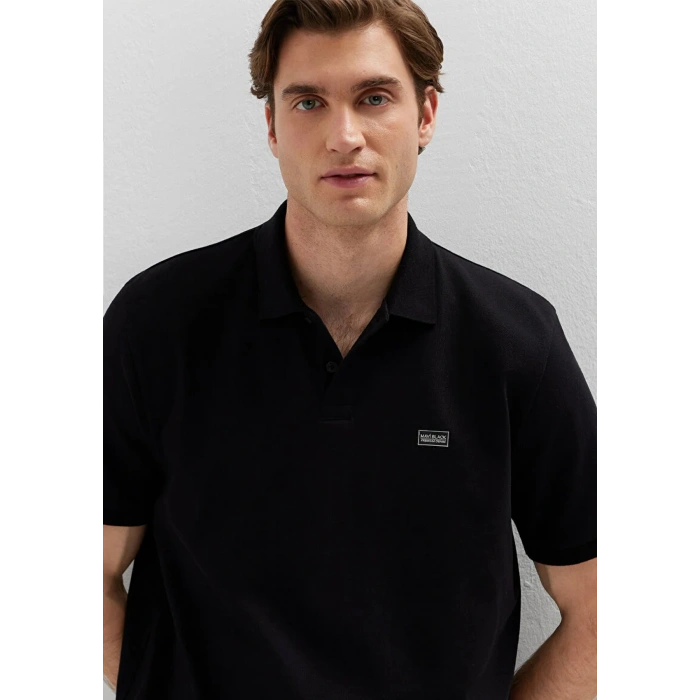 Mavi 0613661 Yakali Erkek Tshirt - Siyah
