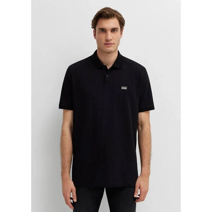 Mavi 0613661 Yakali Erkek Tshirt - Siyah