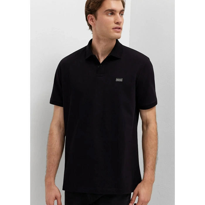 Mavi 0613661 Yakali Erkek Tshirt - Siyah