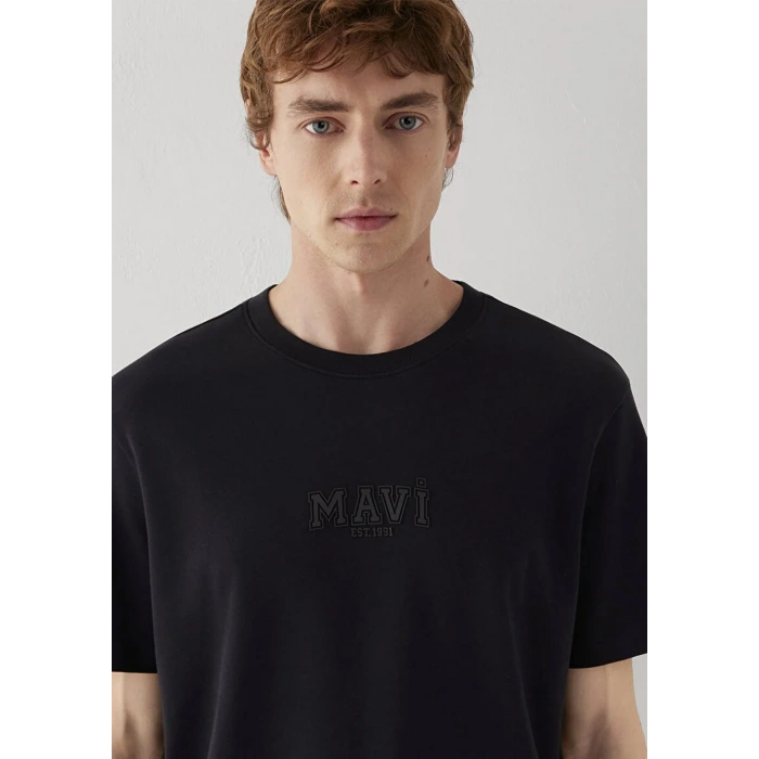 MAVI 0613662 0 YAKA ERKEK TSHIRT - SIYAH