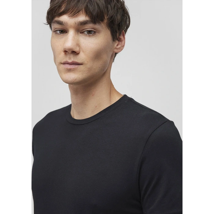 Mavi 061747 0 Yaka Erkek Tshirt - Siyah