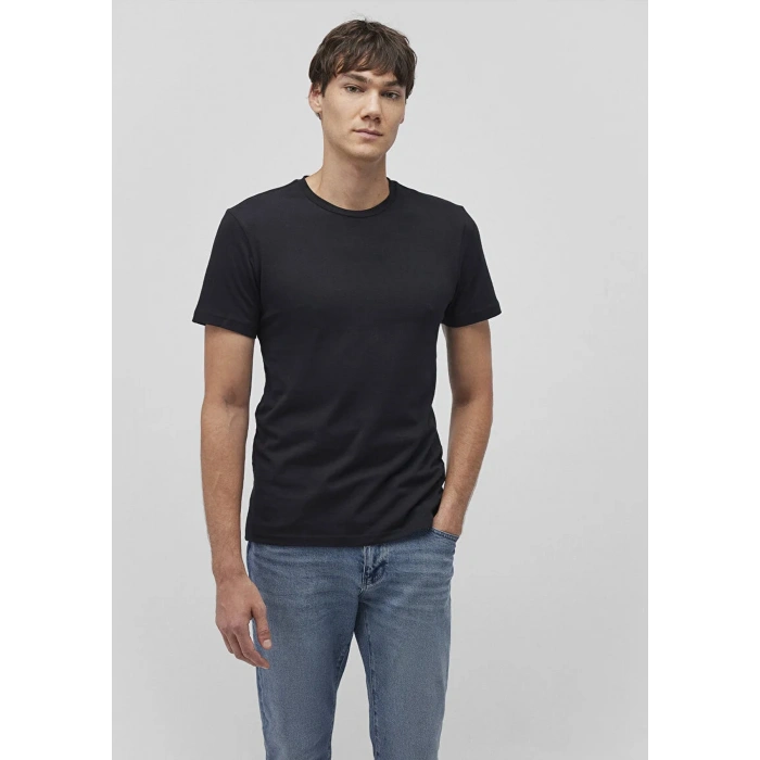 Mavi 061747 0 Yaka Erkek Tshirt - Siyah