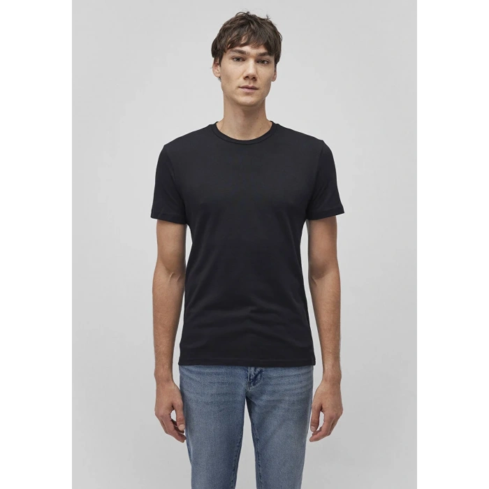 Mavi 061747 0 Yaka Erkek Tshirt - Siyah