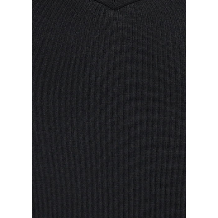 Mavi 061748 V Yaka Erkek Basic Tshirt - Siyah