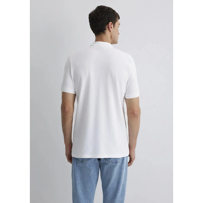 Mavi 064946 Yakali Erkek Tshirt - Beyaz