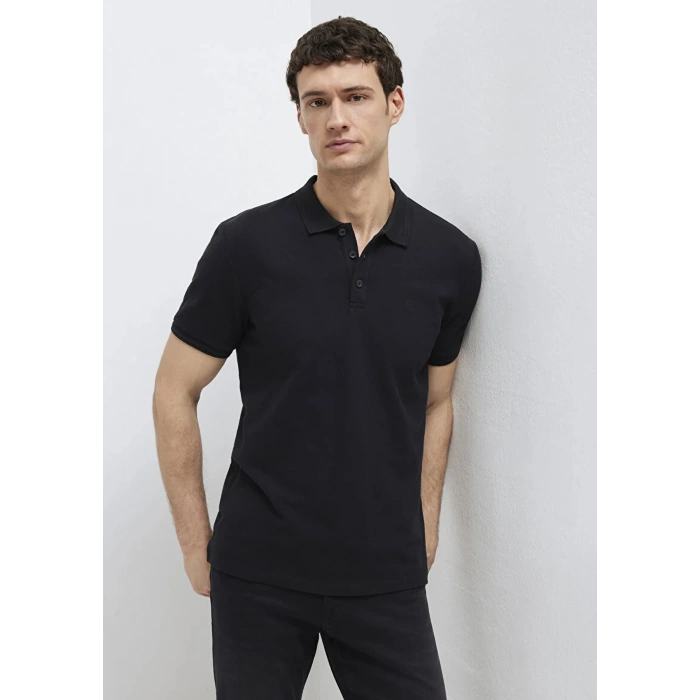 Mavi 064946 Yakali Erkek Tshirt - Siyah