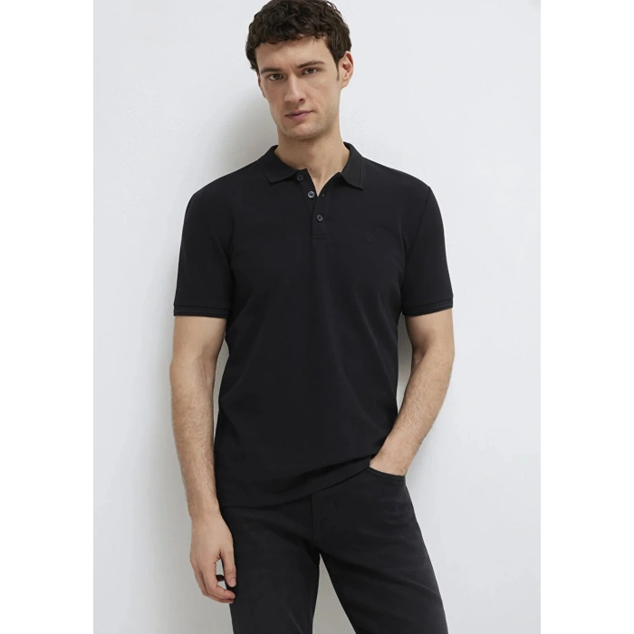 Mavi 064946 Yakali Erkek Tshirt - Siyah