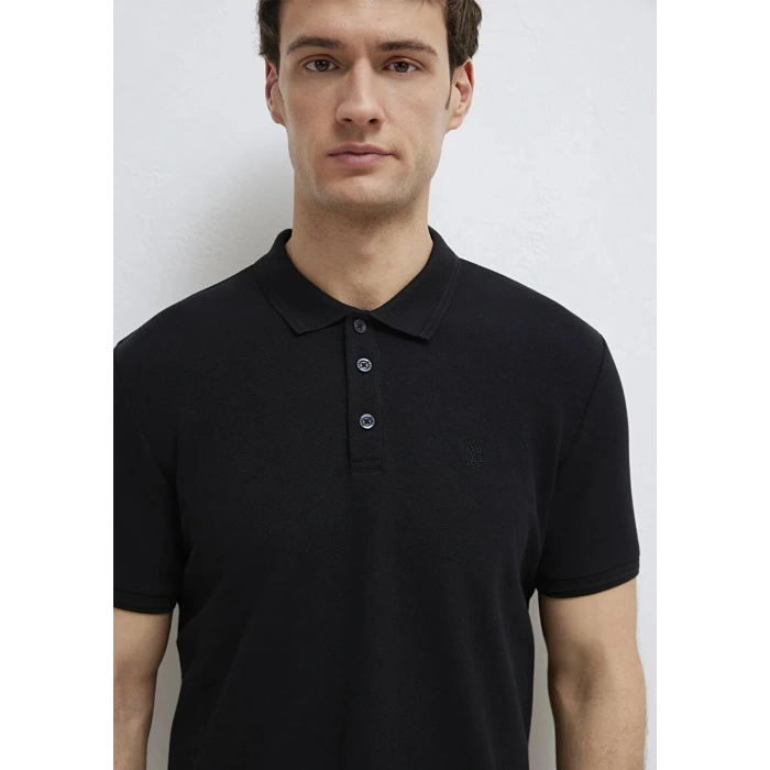 Mavi 064946 Yakali Erkek Tshirt - Siyah