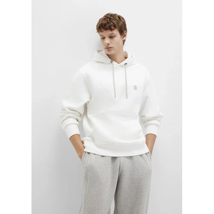 Mavi 065809 Kapsonlu Erkek Sweat - Beyaz