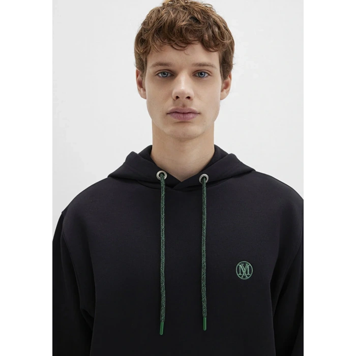 Mavi 065809 Kapsonlu Erkek Sweat - Siyah