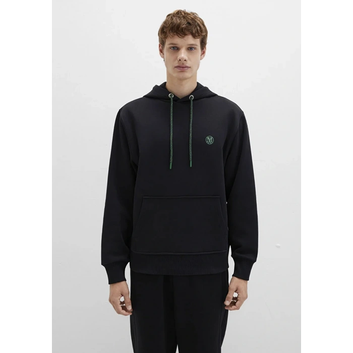 Mavi 065809 Kapsonlu Erkek Sweat - Siyah