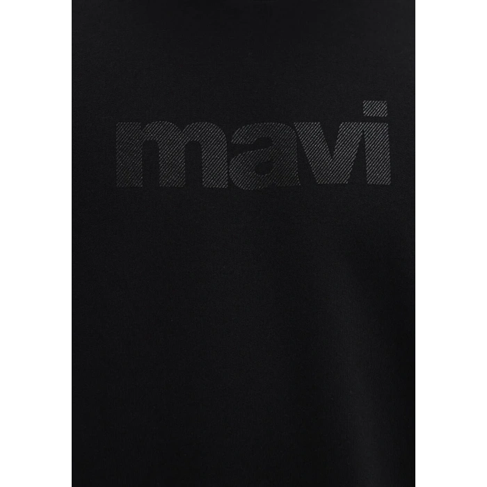 Mavi 066303 0 Yaka Erkek Sweat - Siyah