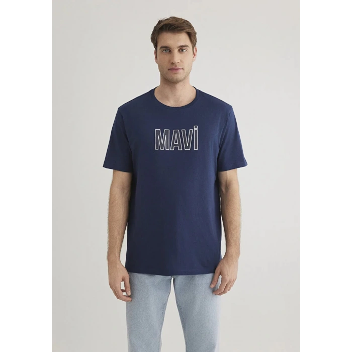 Mavi 066842 0 Yaka Erkek Tshirt - Lacivert