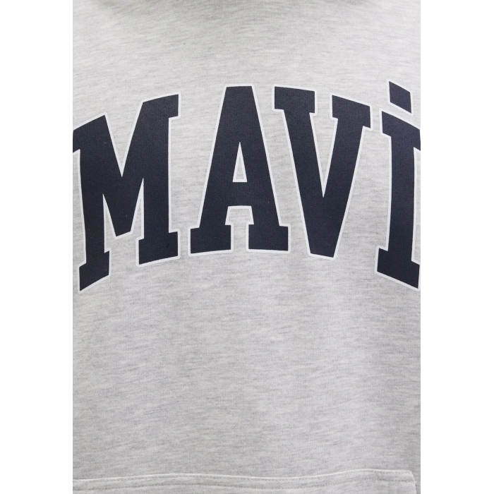 Mavi 067149 Kapsonlu Erkek Sweat - Gri