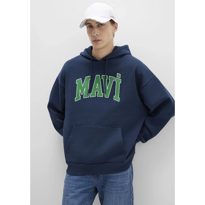 Mavi 067149 Kapsonlu Erkek Sweat - Lacivert