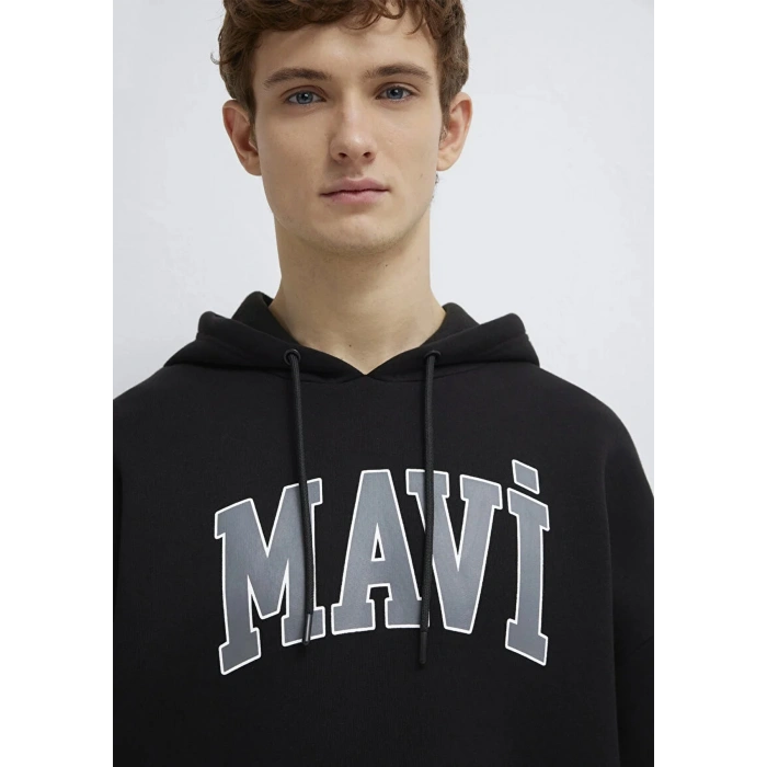Mavi 067149 Kapsonlu Erkek Sweat - Siyah
