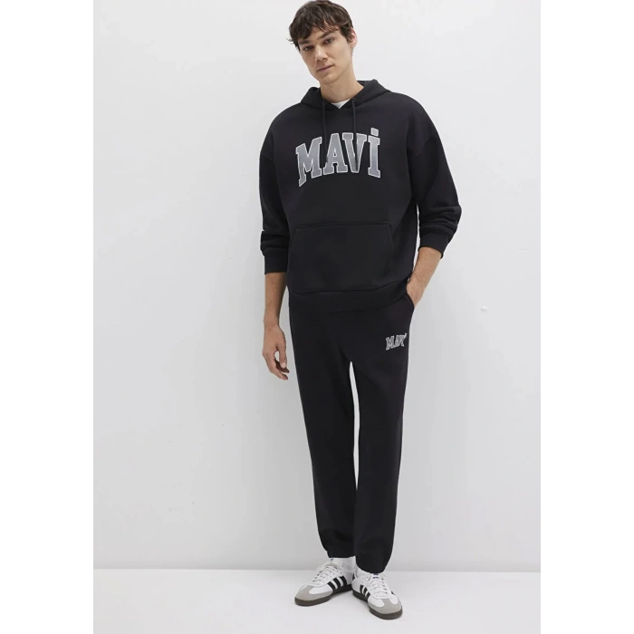 Mavi 067149 Kapsonlu Erkek Sweat - Siyah