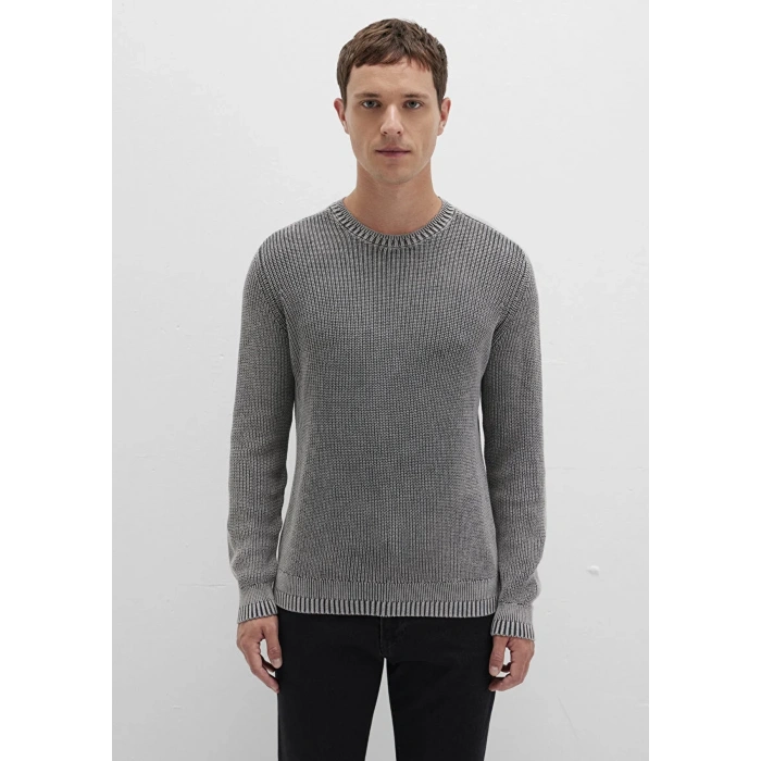 Mavi 070767 0 Yaka Erkek Triko - Gri