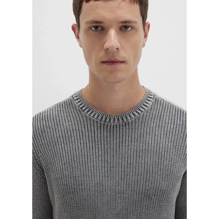 Mavi 070767 0 Yaka Erkek Triko - Gri