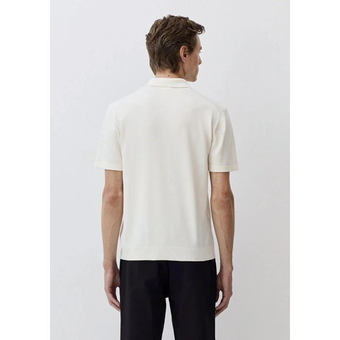 Mavi 0710248 Yakali Erkek Tshirt - Ekru