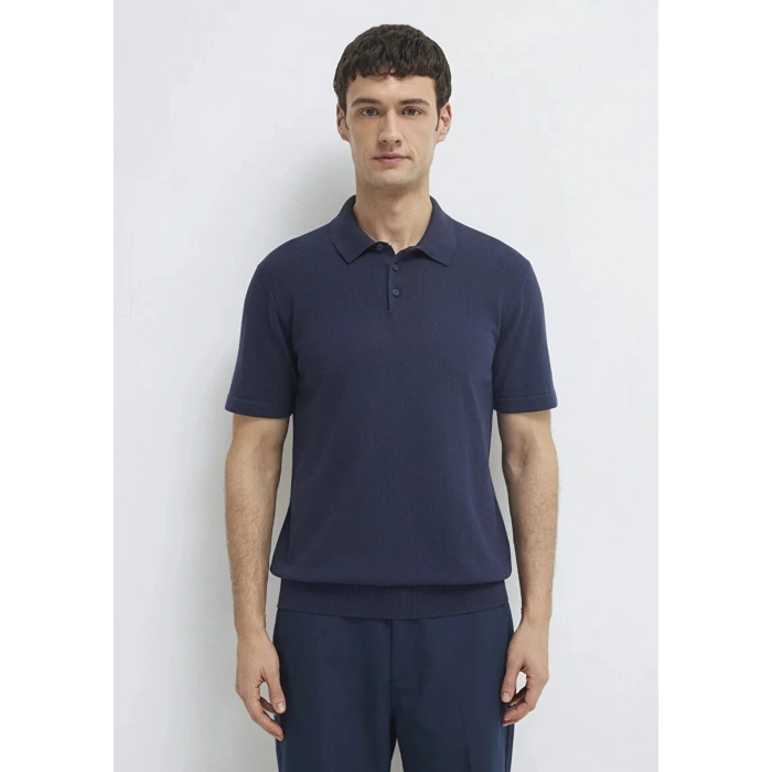 Mavi 0710248 Yakali Erkek Tshirt - Lacivert