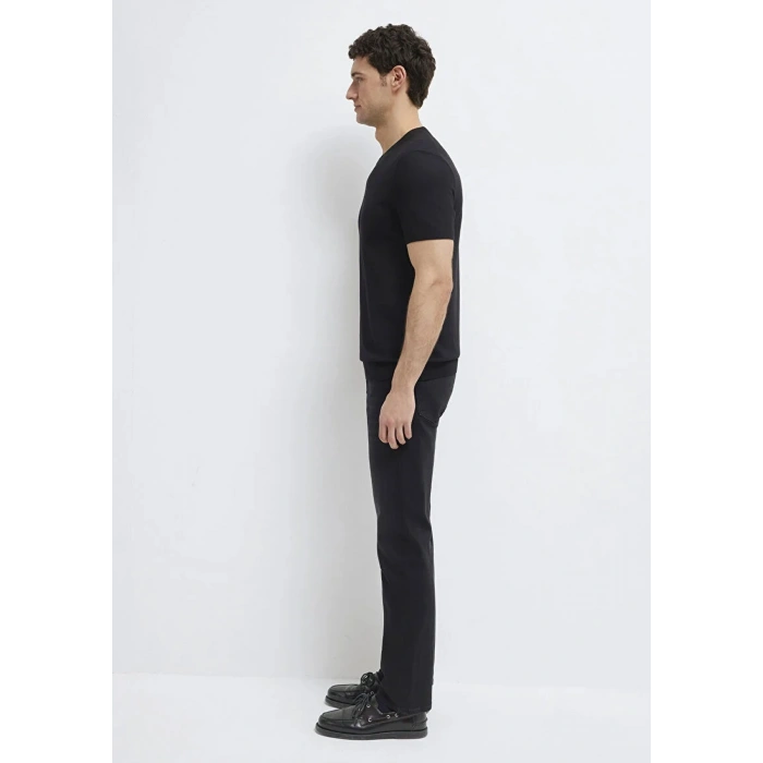 Mavi 0710250 0 Yaka Erkek Tshirt - Siyah