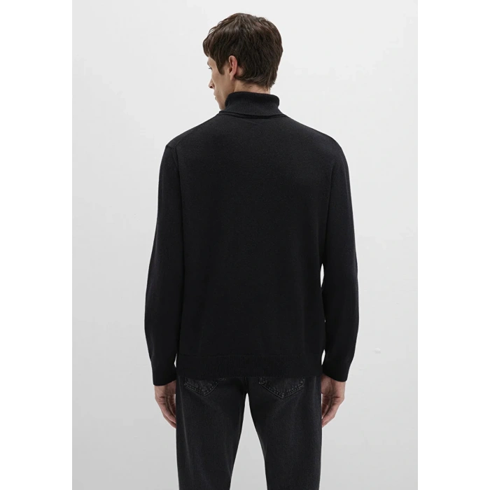 Mavi 0710372 Balikci Yaka Erkek Triko - Siyah
