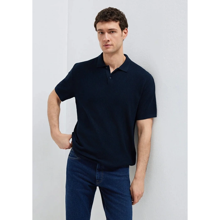 Mavi 0710397 Yakali Erkek Tshirt - Lacivert