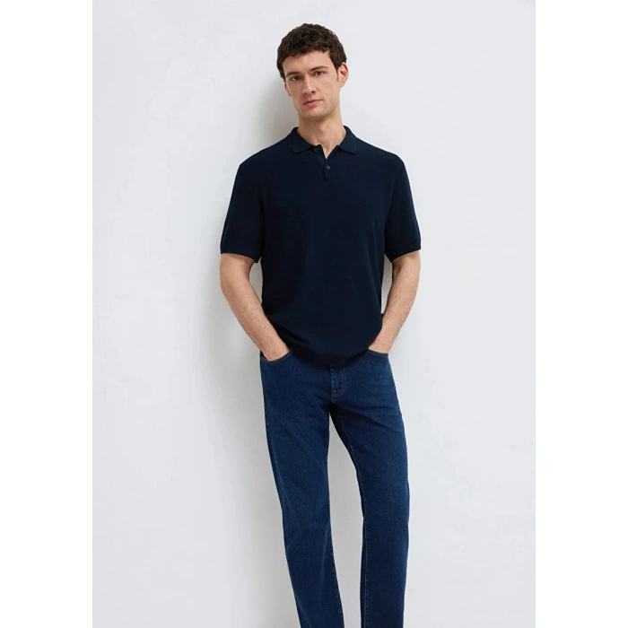 Mavi 0710397 Yakali Erkek Tshirt - Lacivert