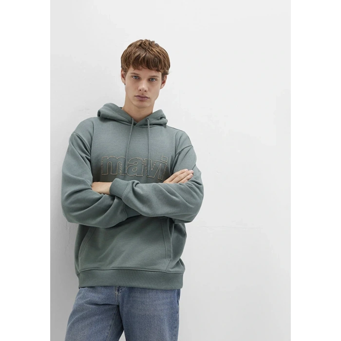 Mavi 0s10196 Kapsonlu Erkek Sweat - Yesil