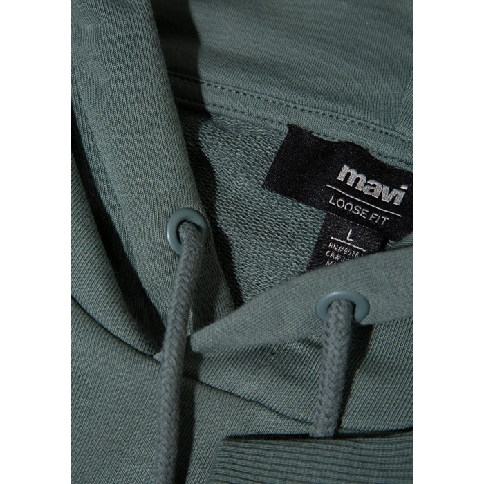 Mavi 0s10196 Kapsonlu Erkek Sweat - Yesil
