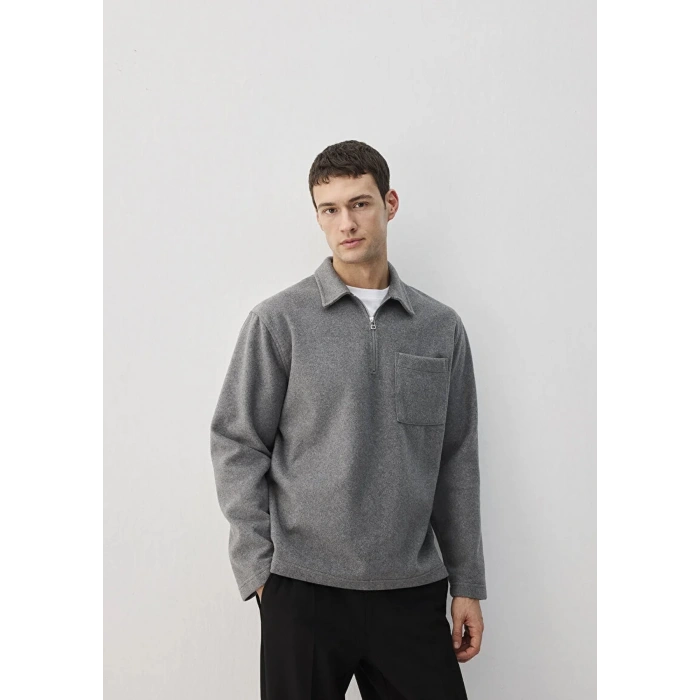 Mavi 0s10265 Erkek Sweat - Gri Melanj