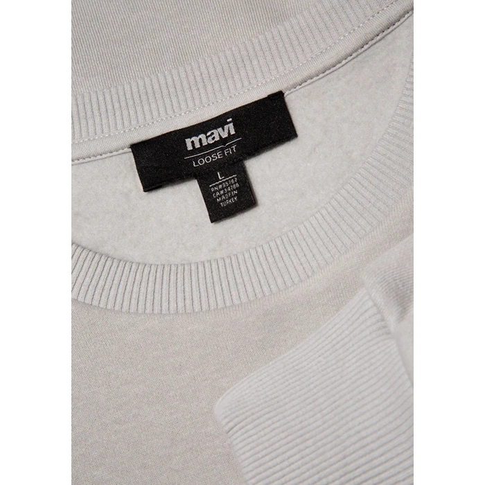 Mavi 0s10276 0 Yaka Erkek Sweat - Gri