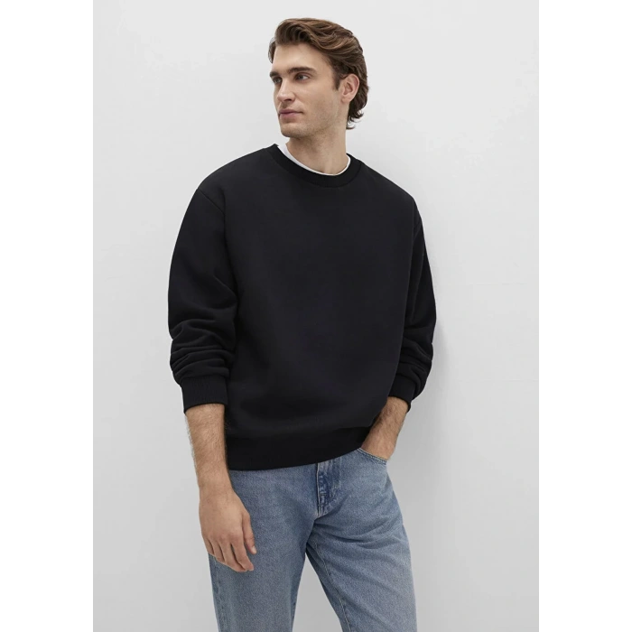 Mavi 0s10276 0 Yaka Erkek Sweat - Siyah