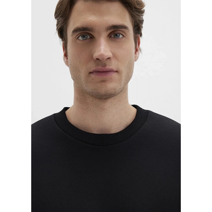 Mavi 0s10276 0 Yaka Erkek Sweat - Siyah