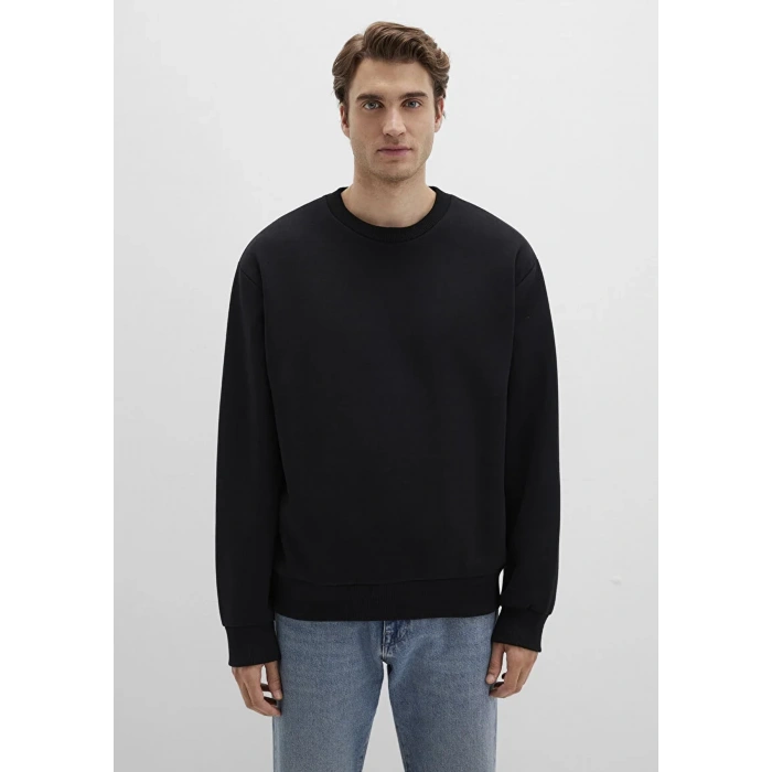 Mavi 0s10276 0 Yaka Erkek Sweat - Siyah